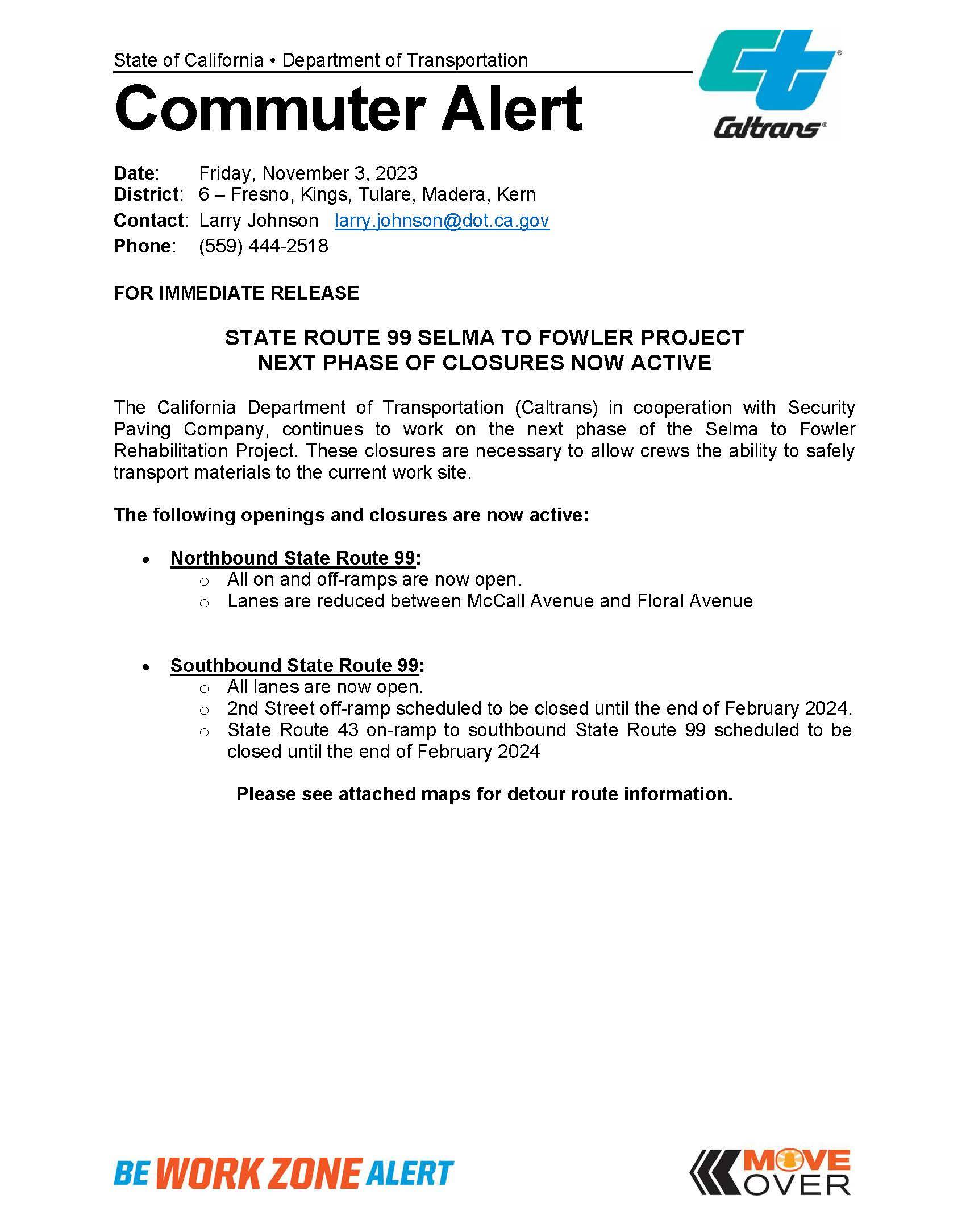 Selma to Fowler Rehab Commuter Alert Closures In Place 11.3.23_Page_1 - Copy